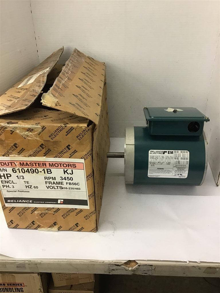 Reliance 1/3 HP AC Motor 208-230/ 460 Volts 3600 Rpm 2P