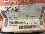 Baldor GP7406 1/4 HP DC Motor 90 Volts 33:1 Ratio 104 Rpm