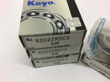 Koyo 62022RDC3 GXM 16x34x10mm Ball Bearing Lot of 4