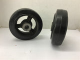 Wheels ID 3/4" Thickness 1 7/8" OD 6" Lot of 2