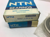 NTN 6207 LLBC3/5C Bearing Lot of 2