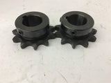 Tritan 50BS11HX1 Sprocket 50 Chain 11 Teeth 1' Bore Lot Of 2