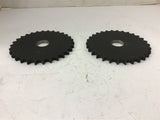 Martin 40 30 Sprocket 40 Chain 30 Teeth Lot Of 2