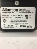 Allanson 2721 605A 250 VA Ignition Transformer 120 V Pri 10000 V Sec