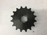 Tsubaki 5016F-1 Sprocket 50 Chain 16 Teeth 1" Bore