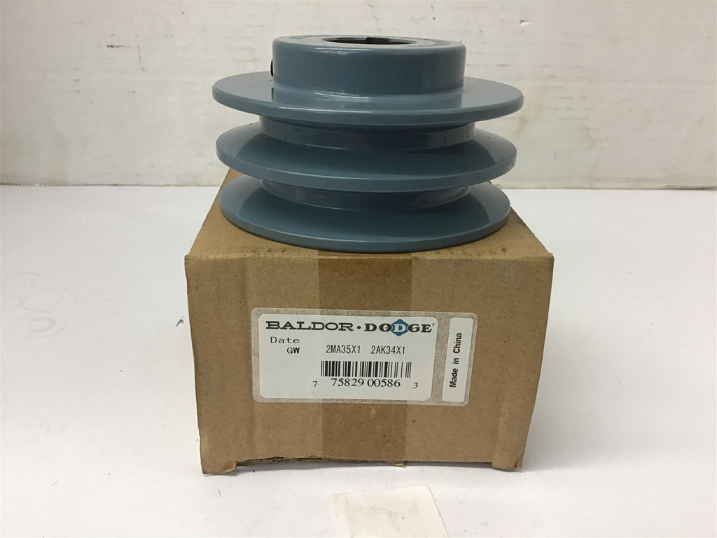 GW Dodge 2MA35x1 2AK34 Two Groove Pulley