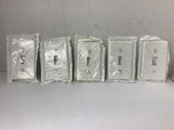 Leviton 020-88001 262B Light Switch Cover Lot Of 5