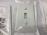 Leviton 020-88001 262B Light Switch Cover Lot Of 5