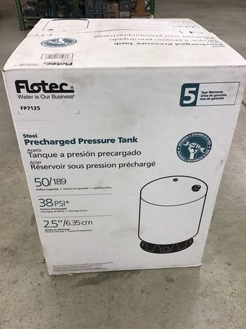 Flotec FP7125 Steel Pre-Charged Pressure Tank 38 PSI 50 Gallon – BME ...