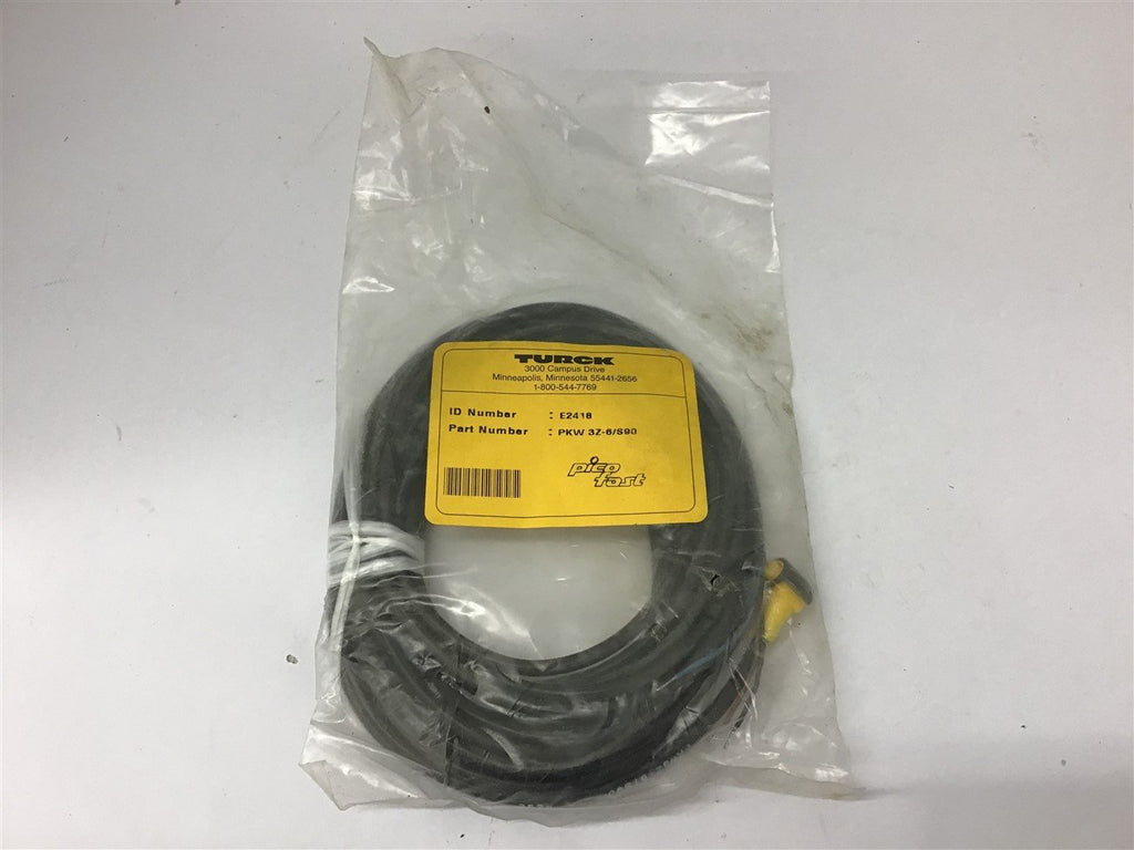 Turck E2418 PKW 3Z-6/S90 Pico Fast Cordset