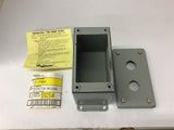 Hoffman E-2PBGX Pushbutton Enclosure Type 12 13