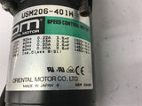 Oriental motor USM206-401W Speed Control Motor 115 Volts 0.20 Amps 6 Watts