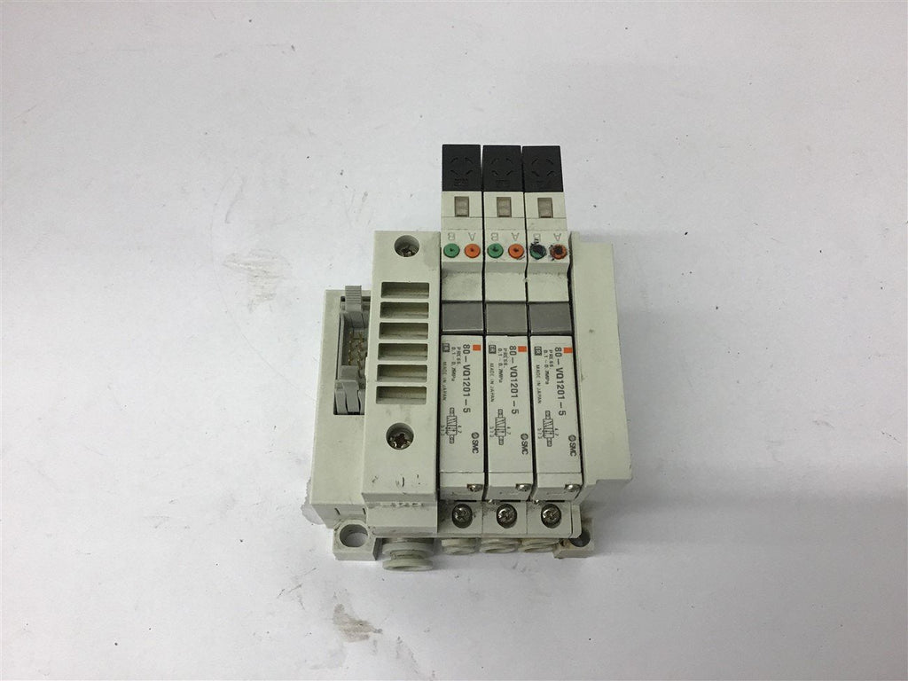 SMC 80-VQ1201-5 Pneumatic Solenoid Manifold