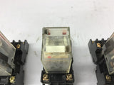 Omron MY2N 200-220 Vac Relay with Base Lot Of 3