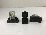 Omron MY2N 200-220 Vac Relay with Base Lot Of 3