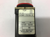 Allen Bradley 800MR-PB16S Round Illuminated Pushbutton RED 110/120V 50/60HZ