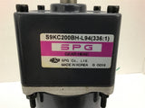 SPG S9D80-90CHOC85 DC Motor with SPG S9KC200BH-L94 Gear Head 336:1 Ratio 955RPM