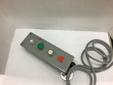 4-Hole Pushbutton Enclosure with Red/White/Green Pushbuttons w/ Magnet