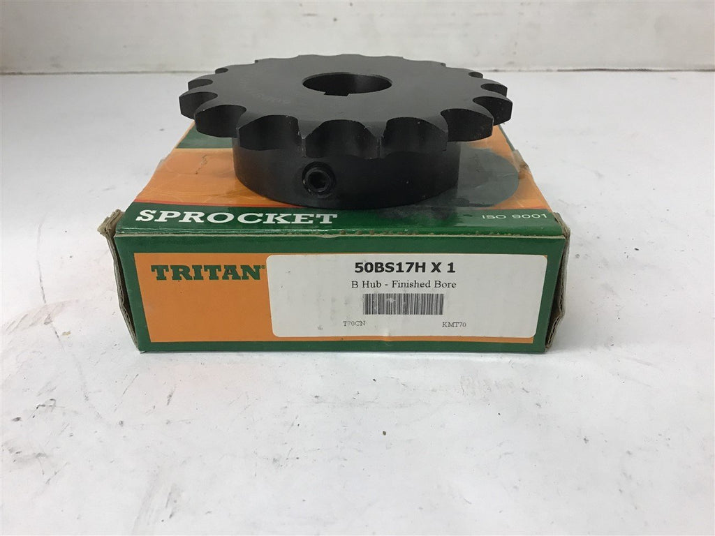 Tritan 50BS17HX1 Sprocket 50 Chain 17 Teeth 1" Bore