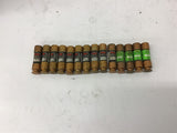 Bussmann FRN-R 1 Dual Element Fuse 1 Amp 250 Vac Lot Of 14