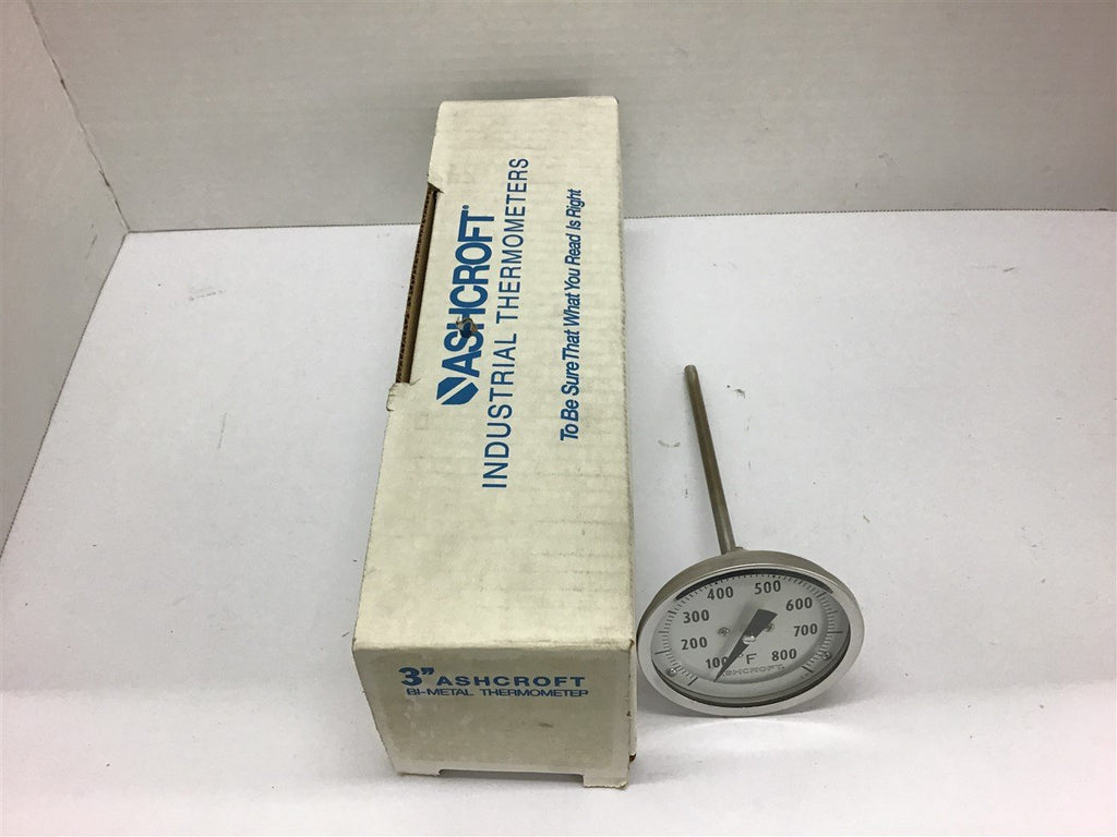 Ashcroft 3" Bi-Thermometer 9169 D/3 100- 800