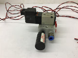 SMC NVZ3140 Solenoid Valve 24 Vdc Coil Mounted on Manifold