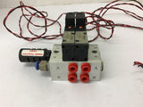 SMC NVZ3140 Solenoid Valve 24 Vdc Coil Mounted on Manifold