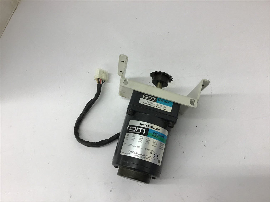 Oriental 31K15RGN-AW Speed Control Motor 15 W 115 V w/ Gearhead