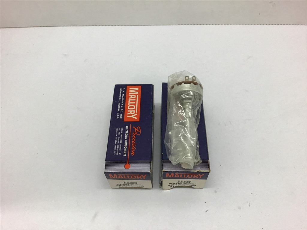 Mallory 3222J Non-Shorting Rotary Switch Lot of 2