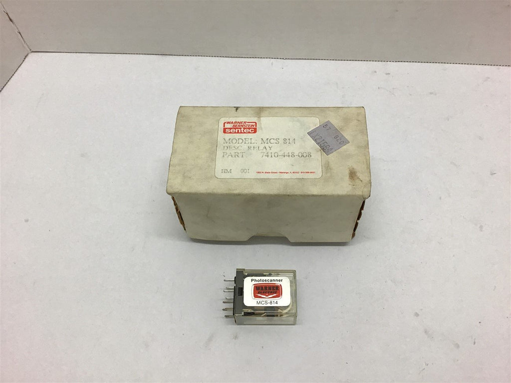 Warner Electric MCS-814 Photoscanner Relay