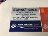 Sonac 220 Level Switch 115/230 Vac Input