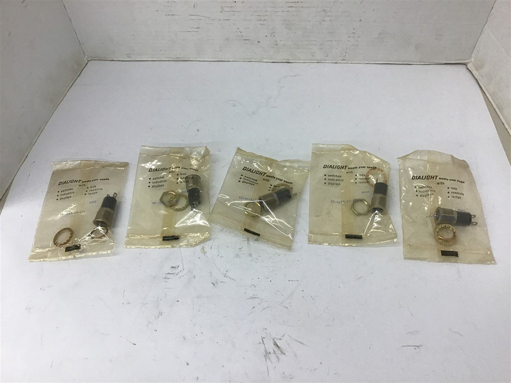 Dialight 95-9163-09-112 Pilot Lamp Lot Of 5