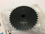 Tsubaki 25B36 Sprocket 36 Teeth Lot of 2