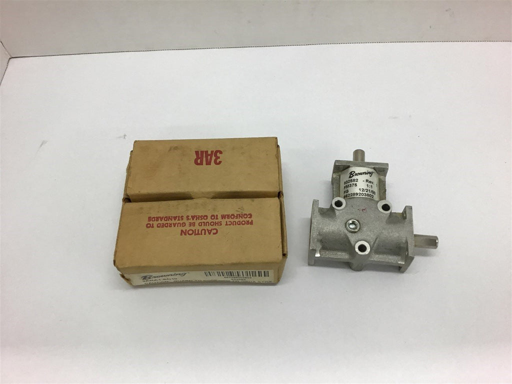 Browning 3ARA1-SN10 Gear Reducer 1:1 Ratio