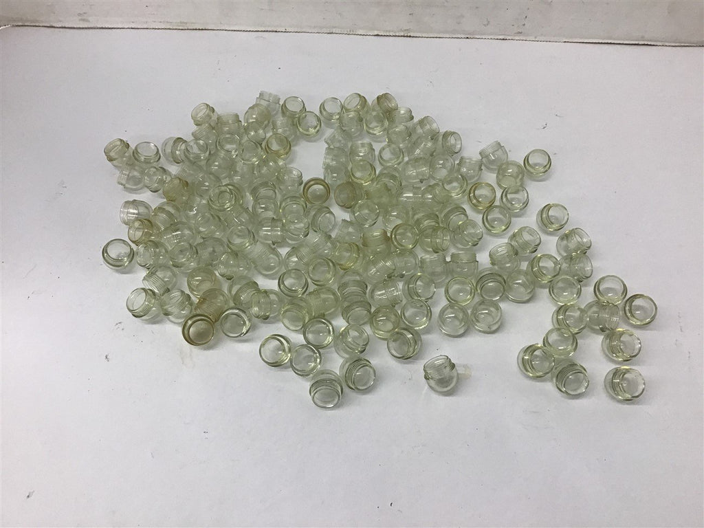 Clear Plastic Threaded Dome Caps Lot of 100+