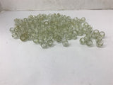 Clear Plastic Threaded Dome Caps Lot of 100+