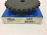 Martin 40B28 Sprocket 40 Chain 28 Teeth Blank Bore