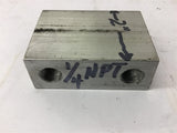 Aluminum Block 2 3/4" Long 2" Wide 1" Thick Lot Of 10