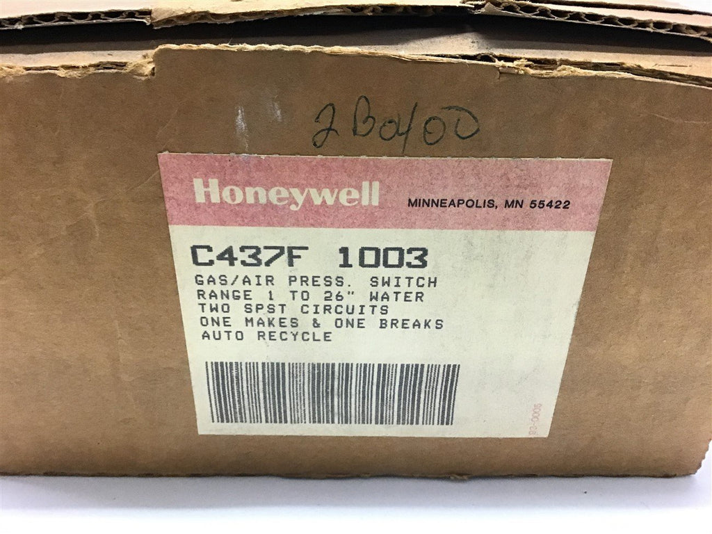 Honeywell C4375 1003 Gas/Air Pressure Switch