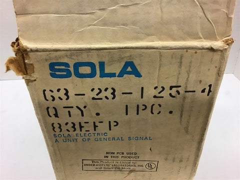 Sola 63-23-125-4 Transformer