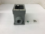 Hubbell HBL6083 Watertight FD Box 3/4" Gray