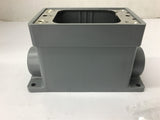 Hubbell HBL6083 Watertight FD Box 3/4" Gray