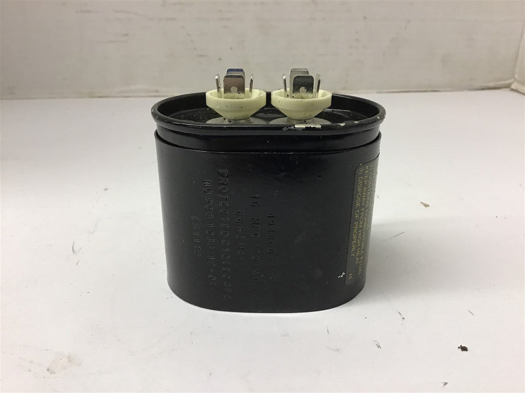 E51176 15 MFD 370 Vac 49400034 Capacitor