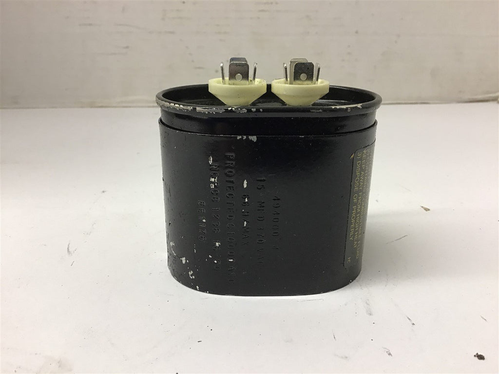 49400034 Capacitor 15 MFD 370 Vac