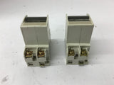 Mitsubishi CP30-BA 2 Pole 240 Vac Circuit Breaker Assorted Lot Of 2