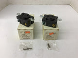 Daniel Woodhead L5-20R Turnex Locking Receptacle 20 A 125 Volt Lot Of 2