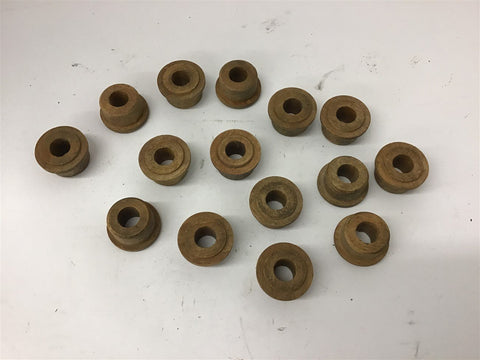 Fiber Bushing 3/4" Long x 1" OD x 1/2" ID 1 5/16" Flange Lot Of 15