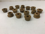 Fiber Bushing 3/4" Long x 1" OD x 1/2" ID 1 5/16" Flange Lot Of 15