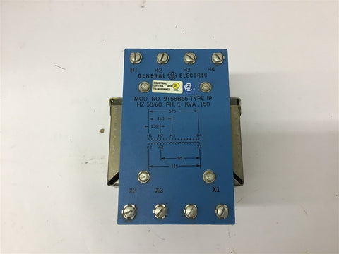 General Electric 9T58B65 Type IP Transformer 50/60HZ PH 1 KVA .150