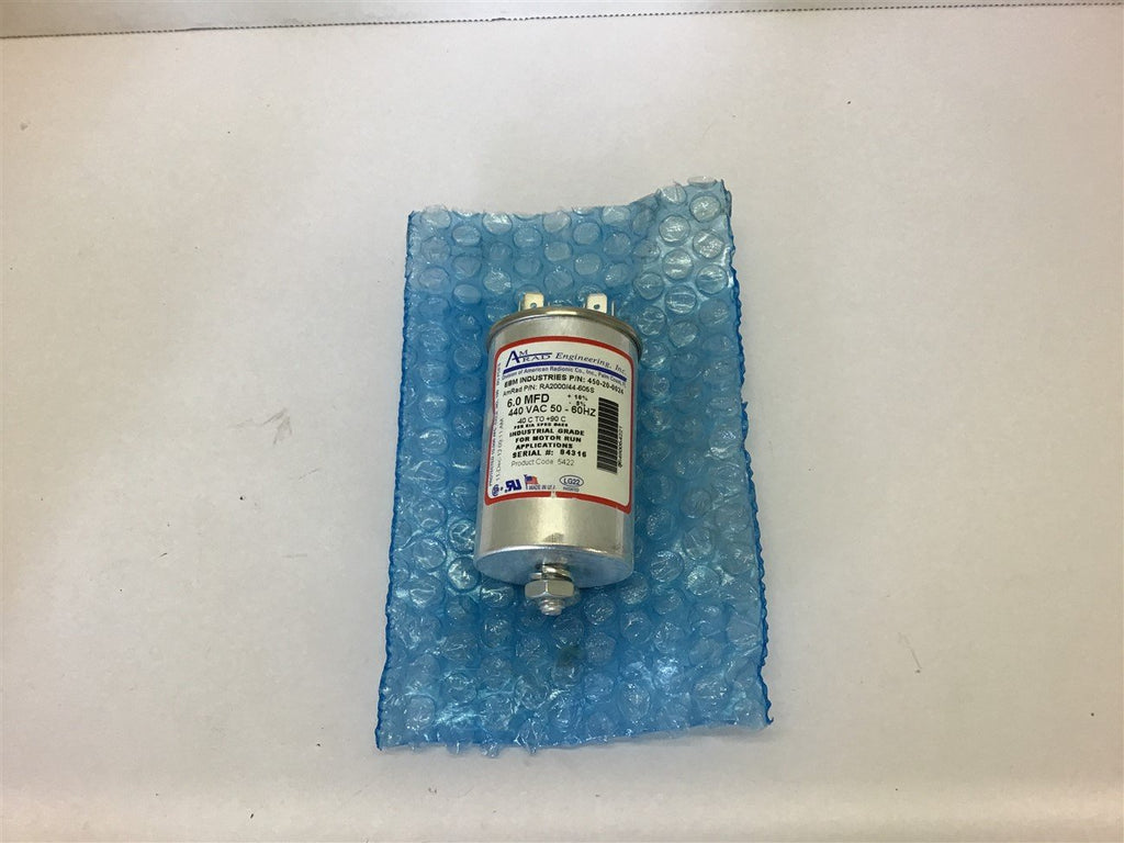 EBM 450-20-0024 6.0 MFD 440 Vac Capacitor